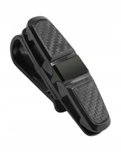 Uchwyt Klips Samochodowy 2-Stronny Wieszak Na Okulary Przeciwsłoneczne