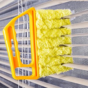 Żółty Pędzel Do Czyszczenia Żaluzji Kratek Wentylacyjnych Odkurzania lameli