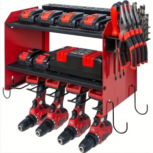 Naścienny Uchwyt Wieszak Organizer Warsztatowy Na Elektronarzędzia I Klucze