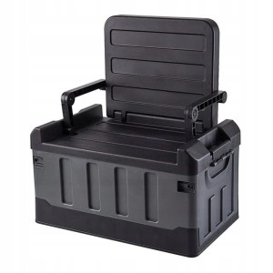 Organizer Biwakowy Camping 2W1 - Składana Skrzynka Wędkarska Z Siedziskiem