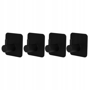 Zestaw 4 Samoprzylepnych Metalowych Wieszaków Haczyków Na Ręcznik Czy Klucze