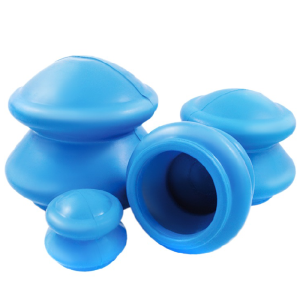 Zestaw 4 Chińskich Baniek Do Masażu Ciała - Niebieskie