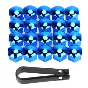 Kapturki Nasadki Na Felgi 21mm - Niebieskie