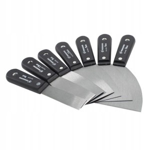 Zestaw Szpachelek Do Gładzi Ze Stali Węglowej - 7 Sztuk