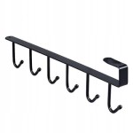 Kuchenny Wieszak Z 6 Haczykami Na Sztućce I Ręczniki Mocowana Do Szafki